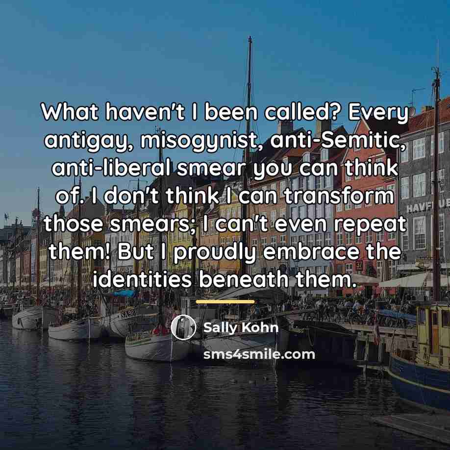 “What haven't I been called? Every antigay, misogynist, anti-Semitic, anti-liberal…” quote by Sally Kohn