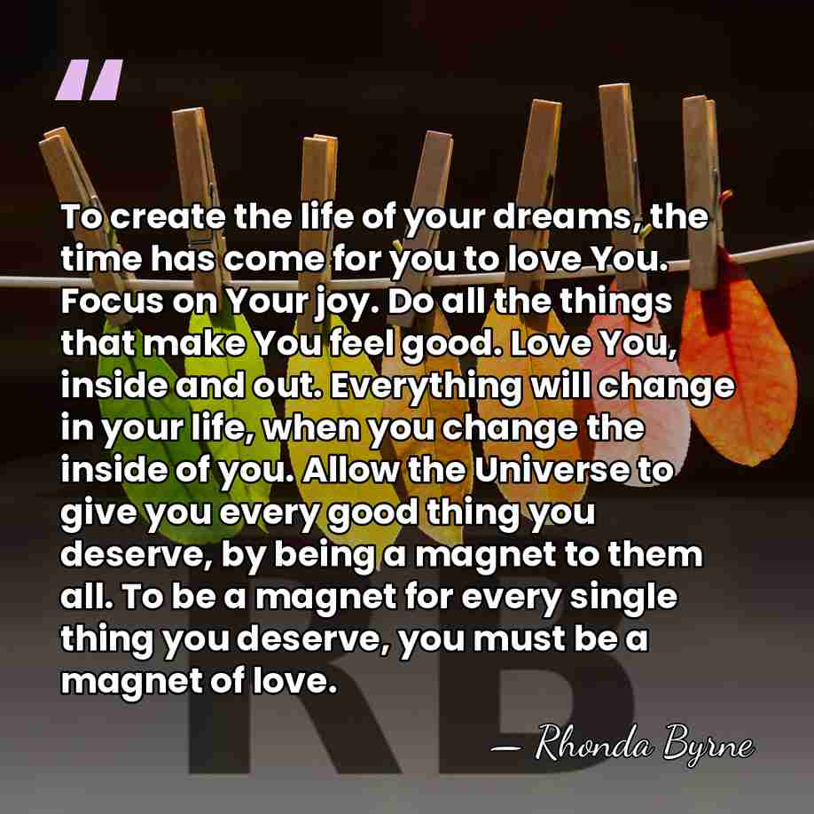To create the life of your dreams, the time has come for&hellip; - Rhonda Byrne