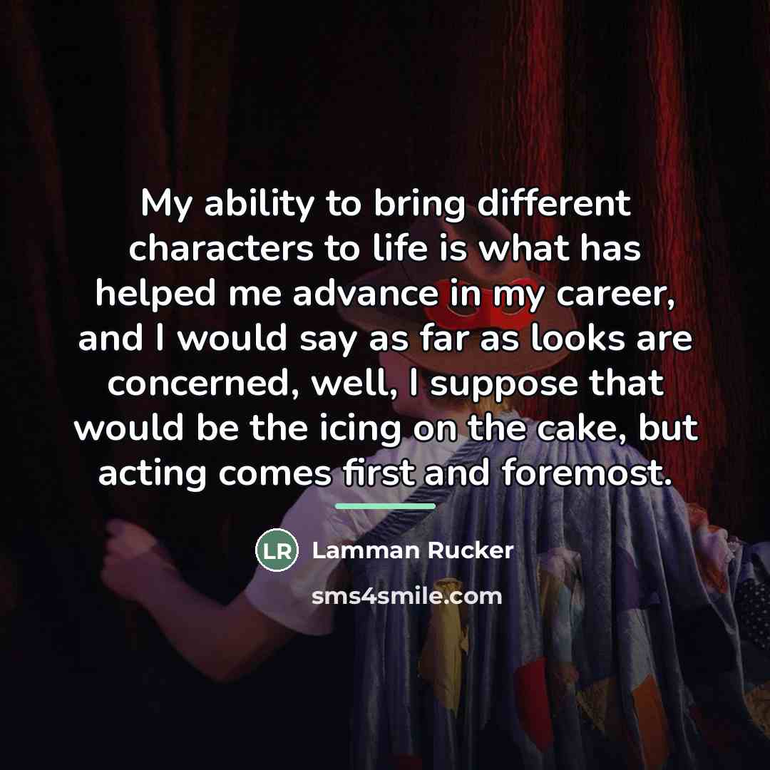 “My ability to bring different characters to life is what…” quote by Lamman Rucker