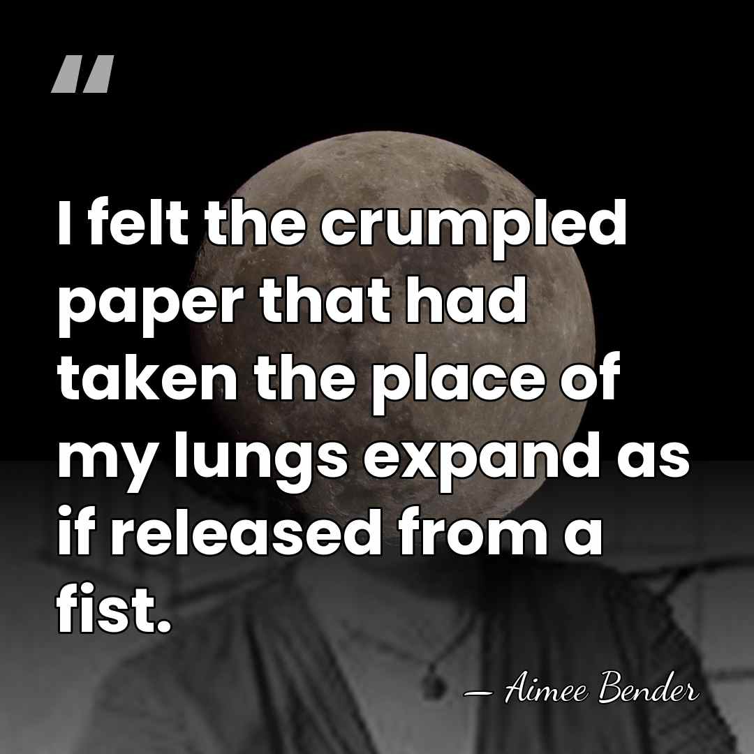 I felt the crumpled paper that had taken the place of my&hellip; - Aimee Bender