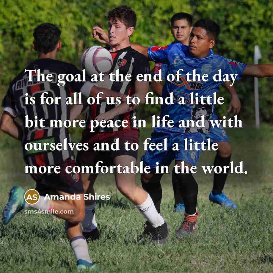 “The goal at the end of the day is for…” quote by Amanda Shires