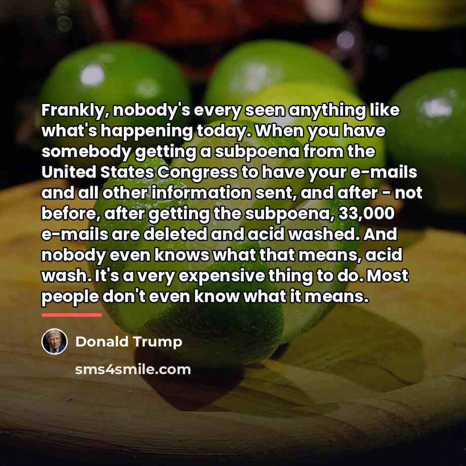 “Frankly, nobody's every seen anything like what's happening today. When…” quote by Donald Trump
