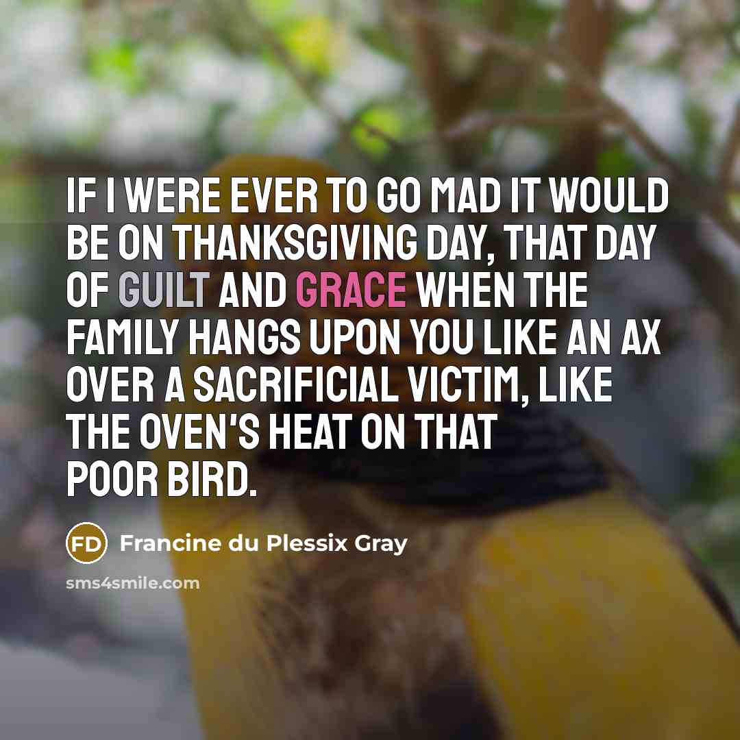 “If I were ever to go mad it would be…” quote by Francine du Plessix Gray