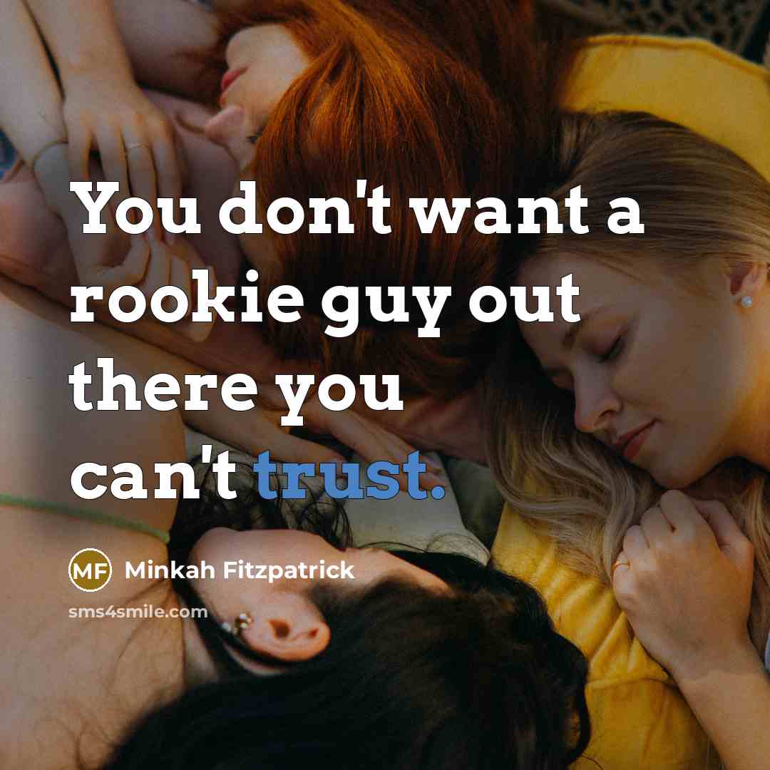 “You don't want a rookie guy out there you can't…” quote by Minkah Fitzpatrick