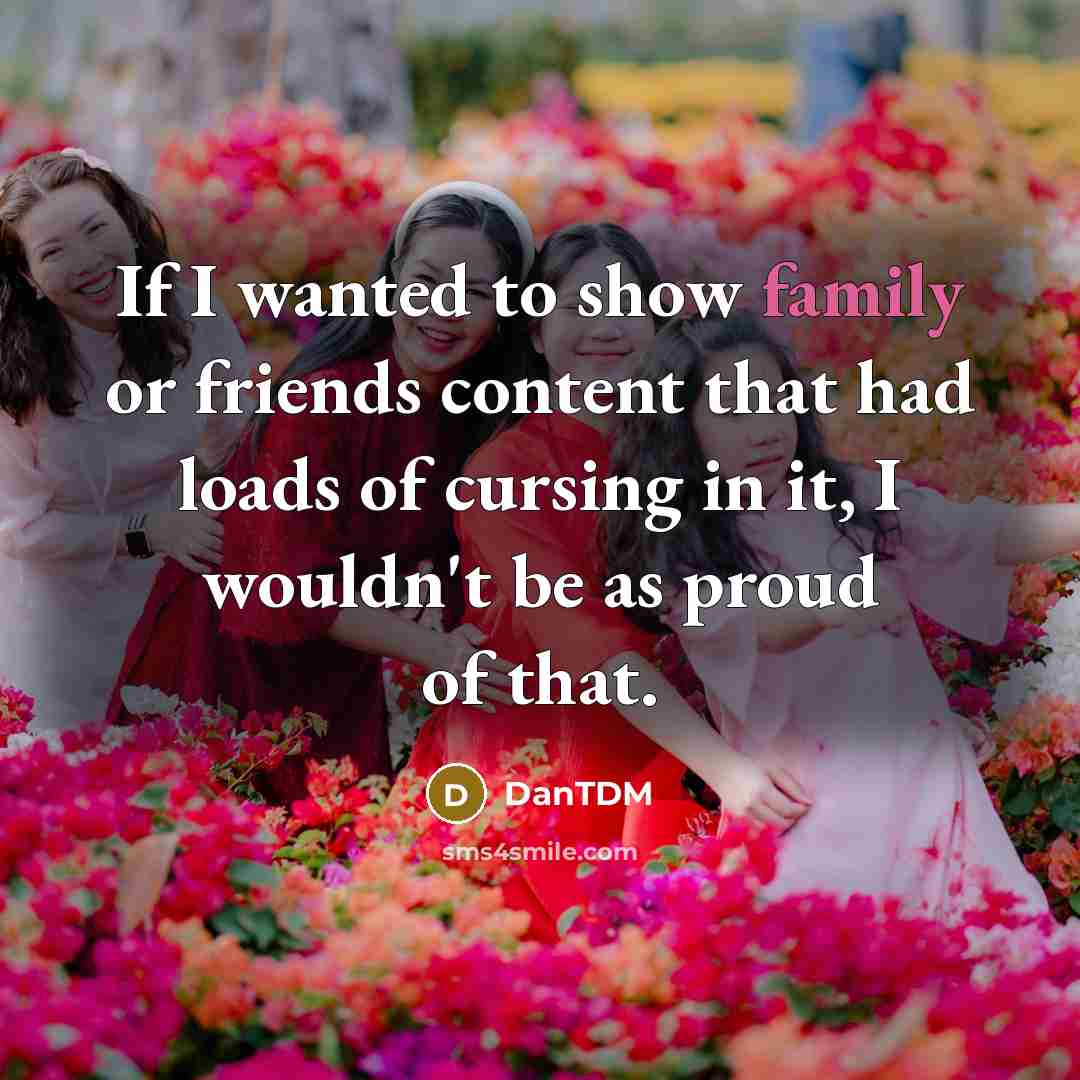“If I wanted to show family or friends content that…” quote by DanTDM
