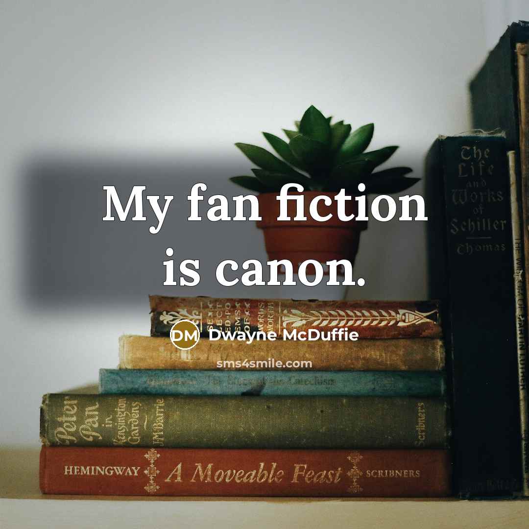 “My fan fiction is canon.…” quote by Dwayne McDuffie
