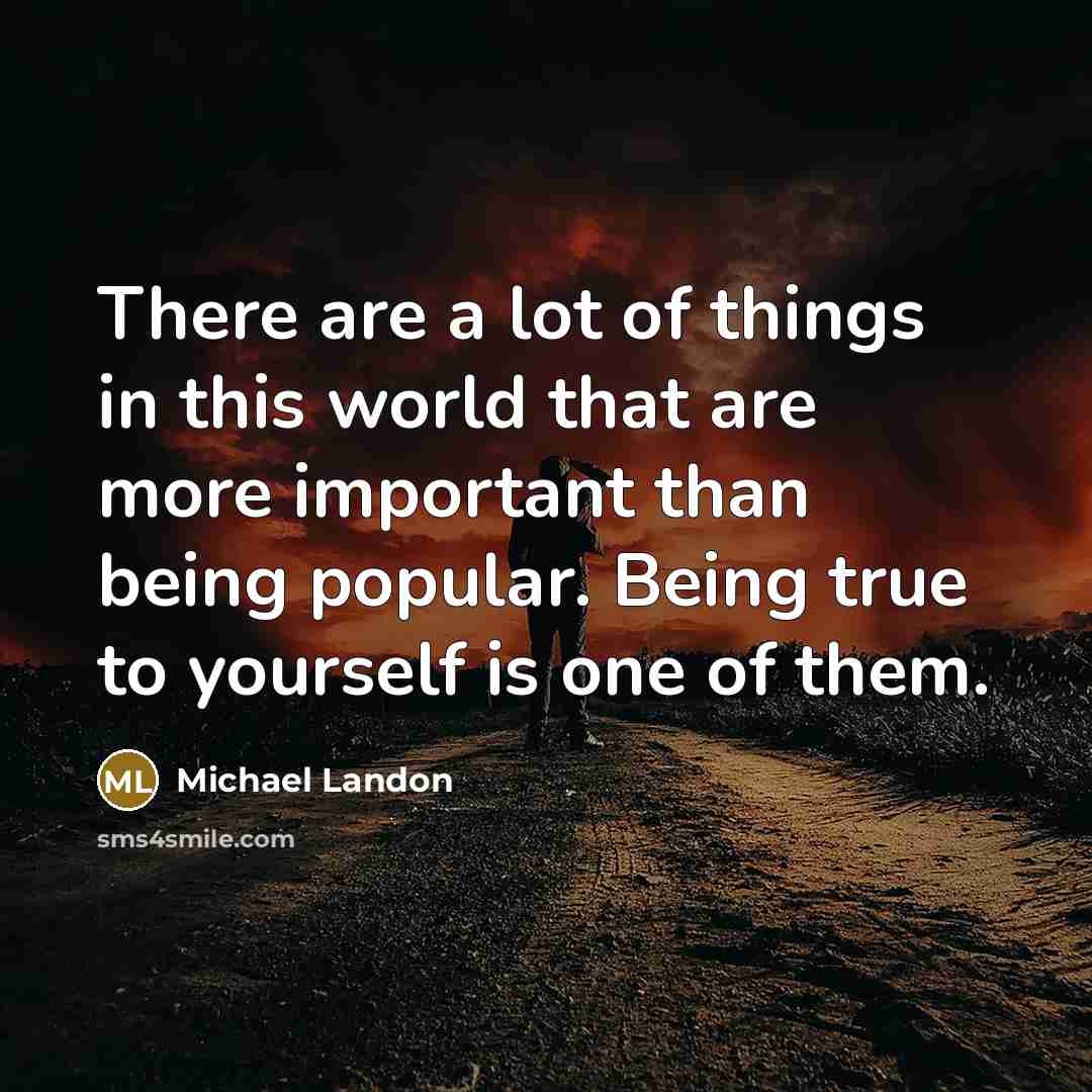 “There are a lot of things in this world that…” quote by Michael Landon