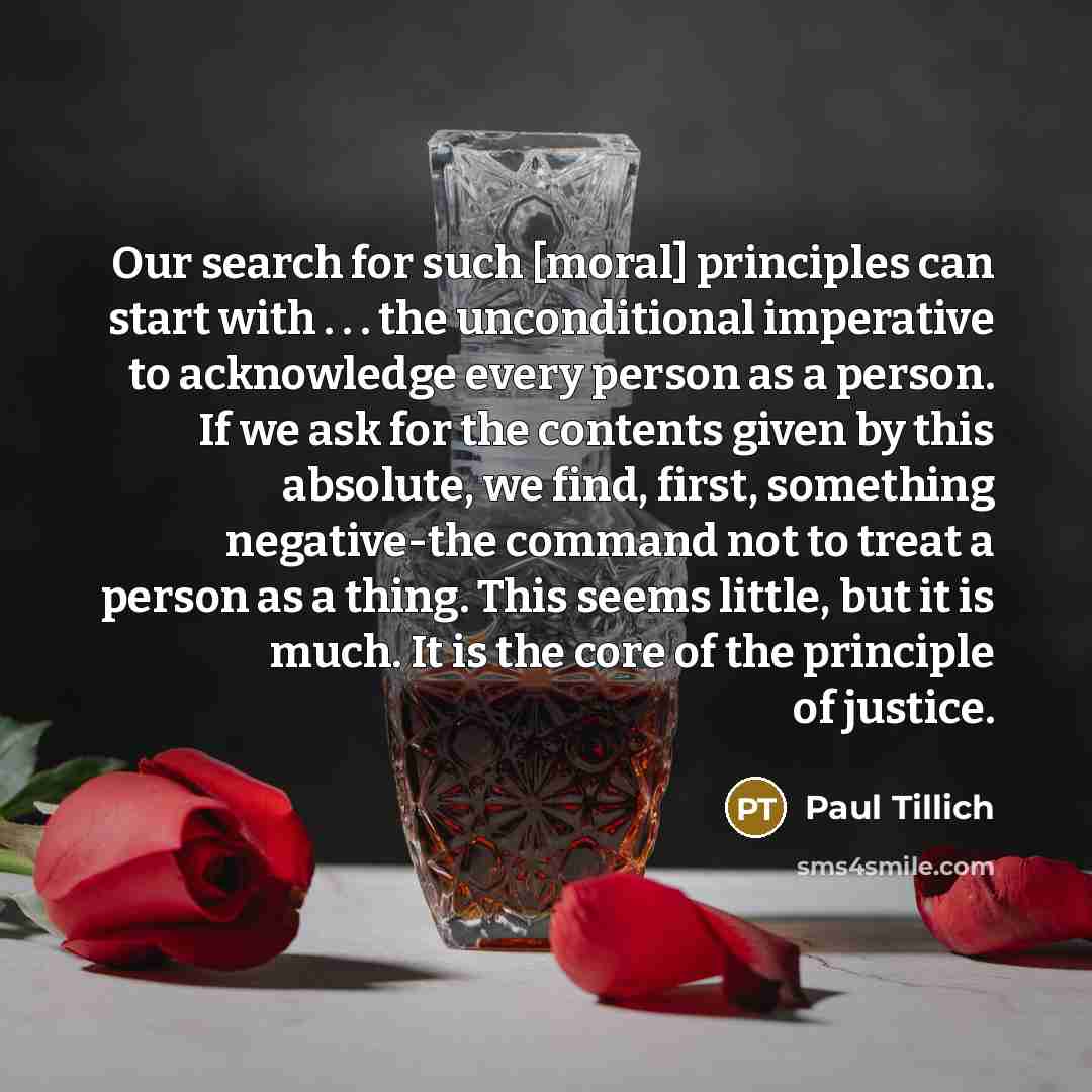 “Our search for such [moral] principles can start with .…” quote by Paul Tillich