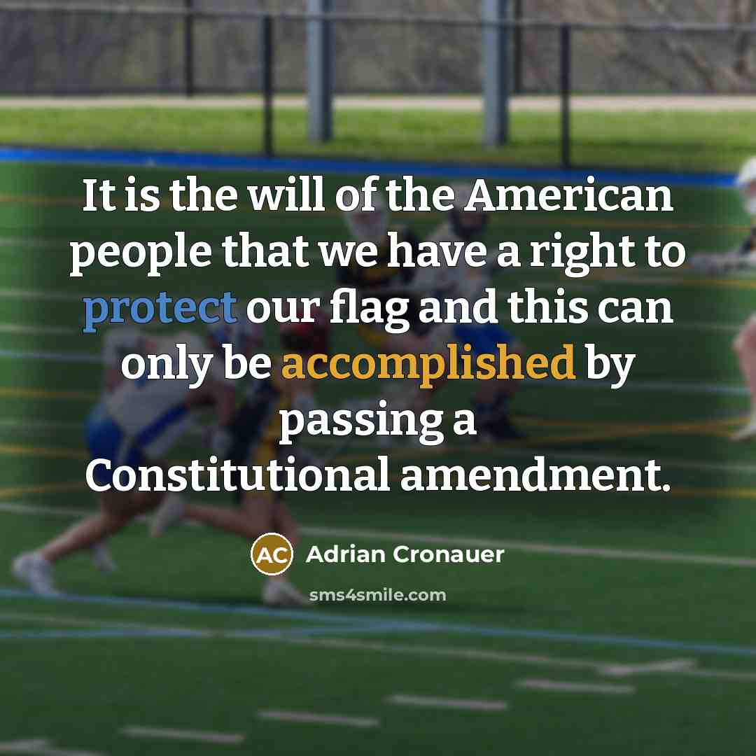 “It is the will of the American people that we…” quote by Adrian Cronauer