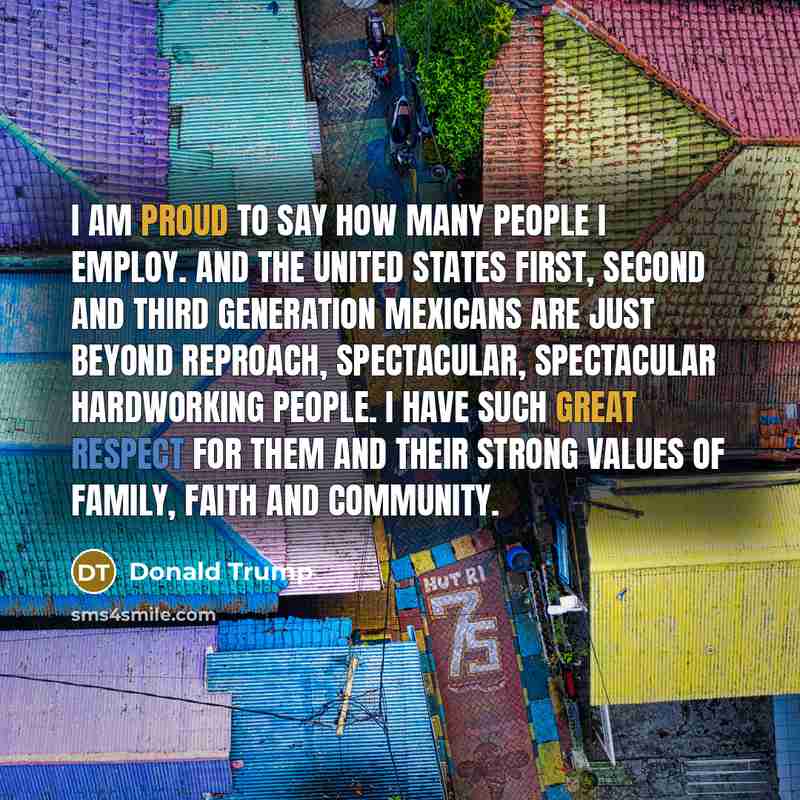“I am proud to say how many people I employ.…” quote by Donald Trump