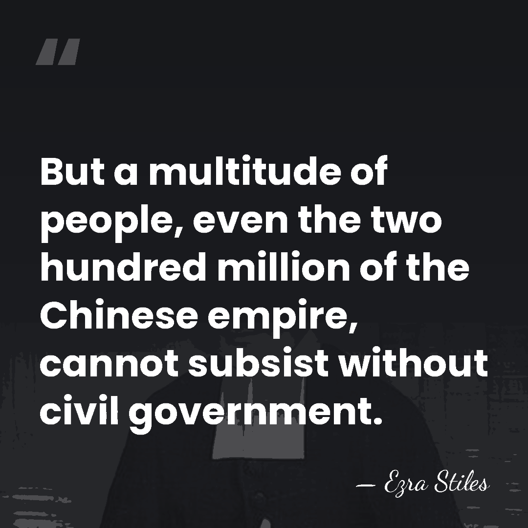 But a multitude of people, even the two hundred million of the&hellip; - Ezra Stiles