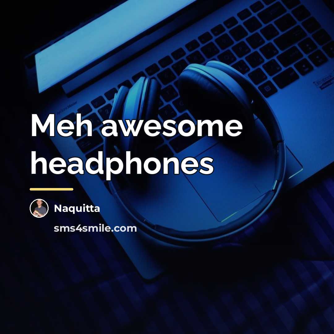 “Meh awesome headphones…” quote by Naquitta