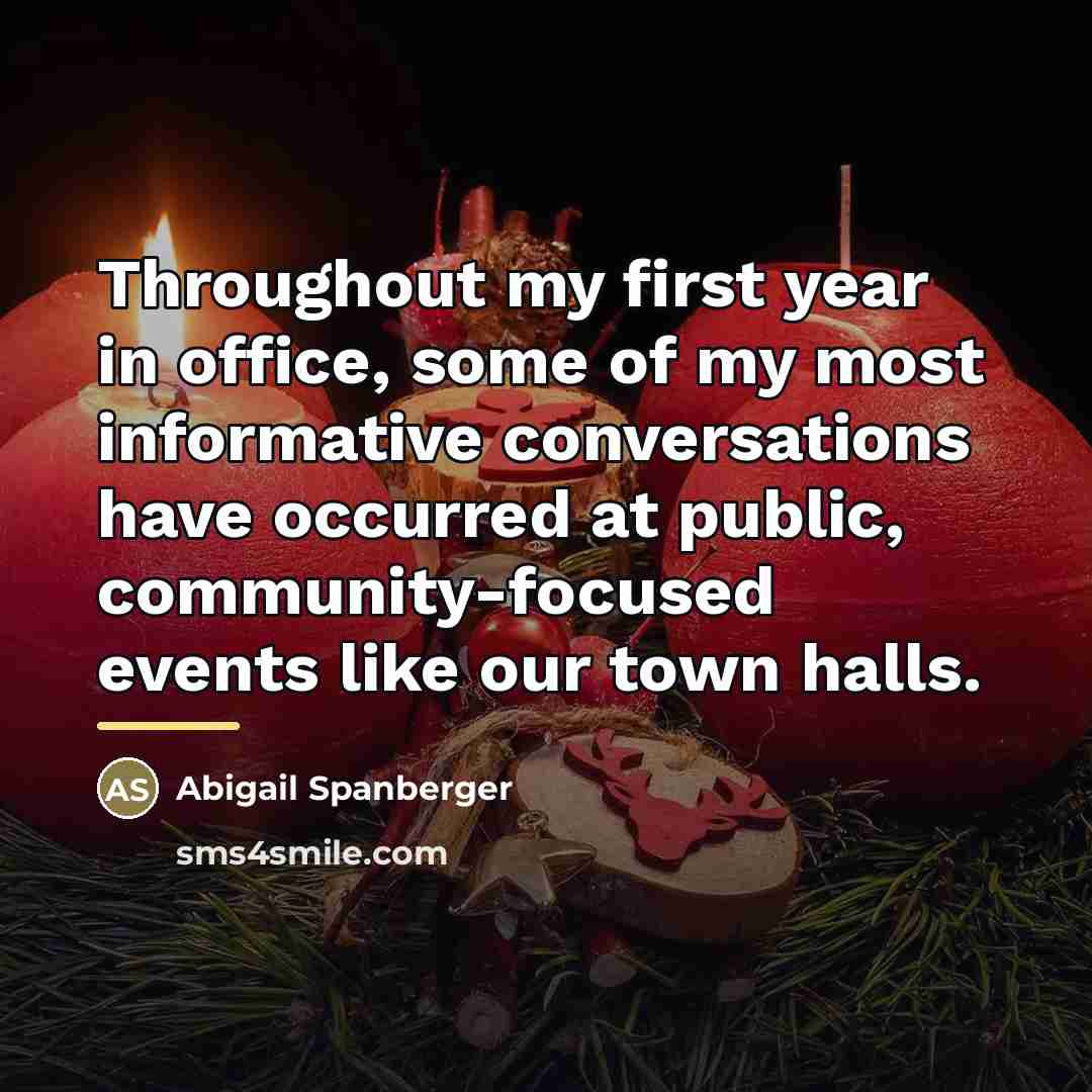 “Throughout my first year in office, some of my most…” quote by Abigail Spanberger