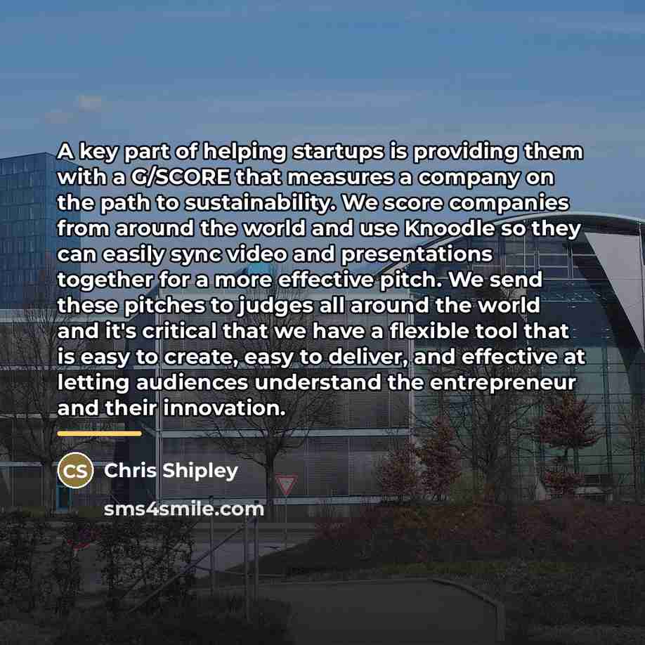 “A key part of helping startups is providing them with…” quote by Chris Shipley