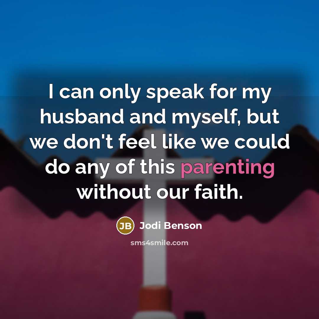 “I can only speak for my husband and myself, but…” quote by Jodi Benson