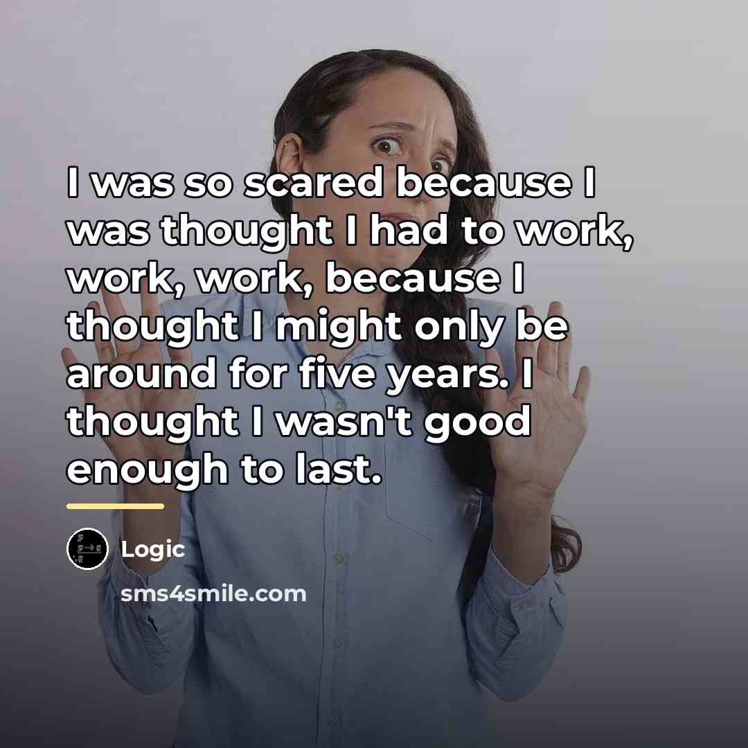 “I was so scared because I was thought I had…” quote by Logic
