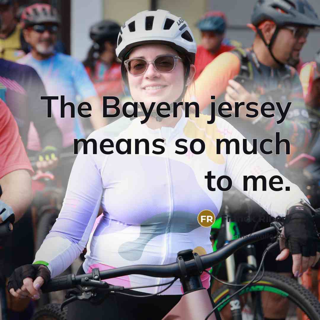 “The Bayern jersey means so much to me.…” quote by Franck Ribery