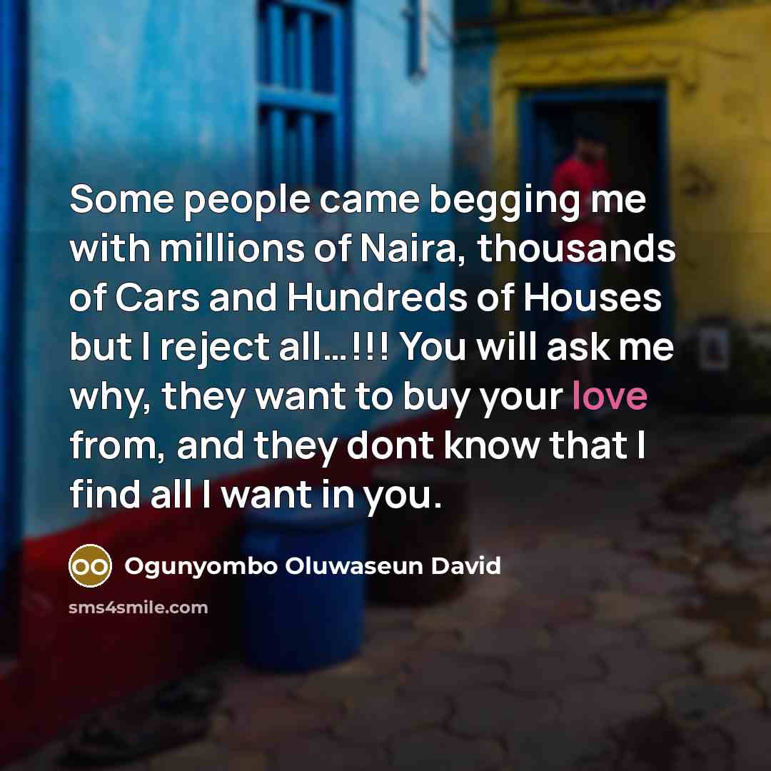 “Some people came begging me with millions of Naira, thousands…” quote by Ogunyombo Oluwaseun David