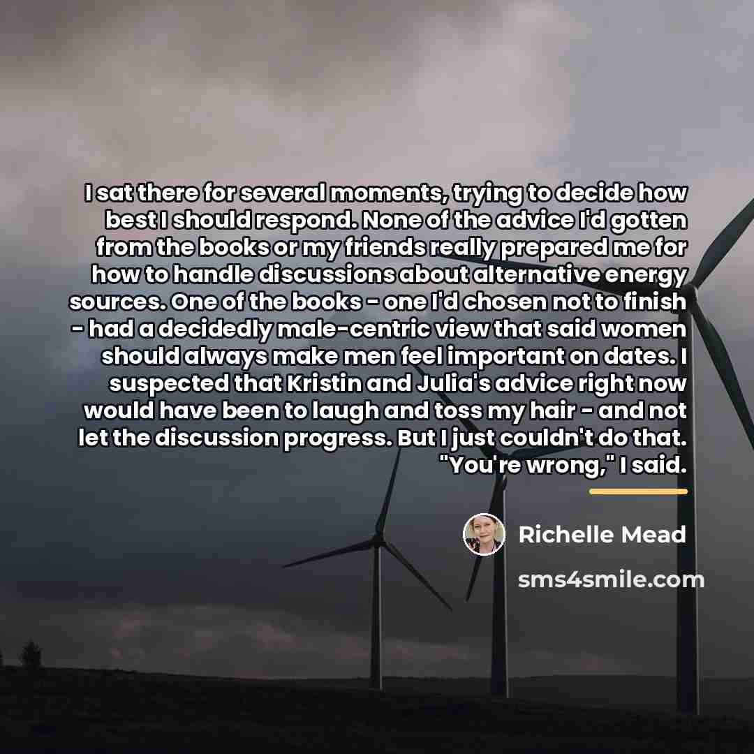 “I sat there for several moments, trying to decide how…” quote by Richelle Mead