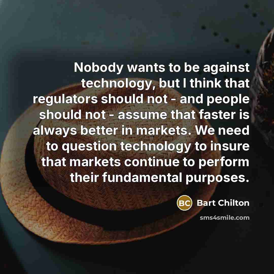 “Nobody wants to be against technology, but I think that…” quote by Bart Chilton