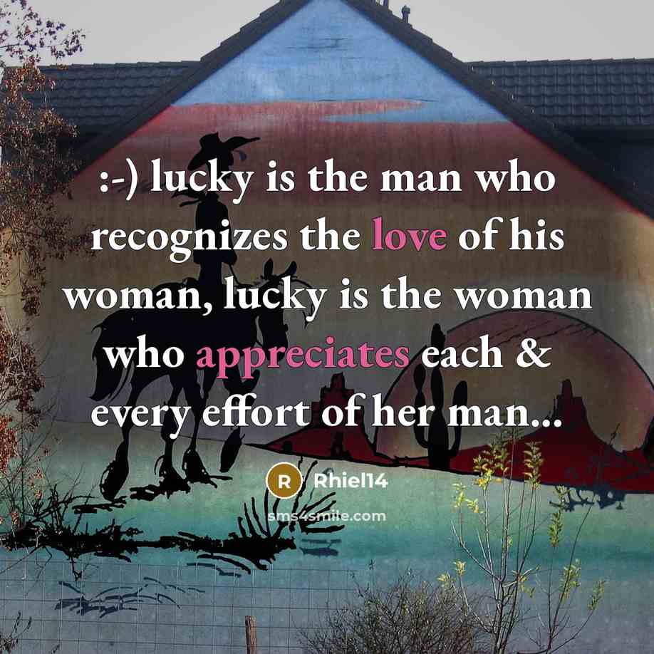 “:-) lucky is the man who recognizes the love of…” quote by Rhiel14