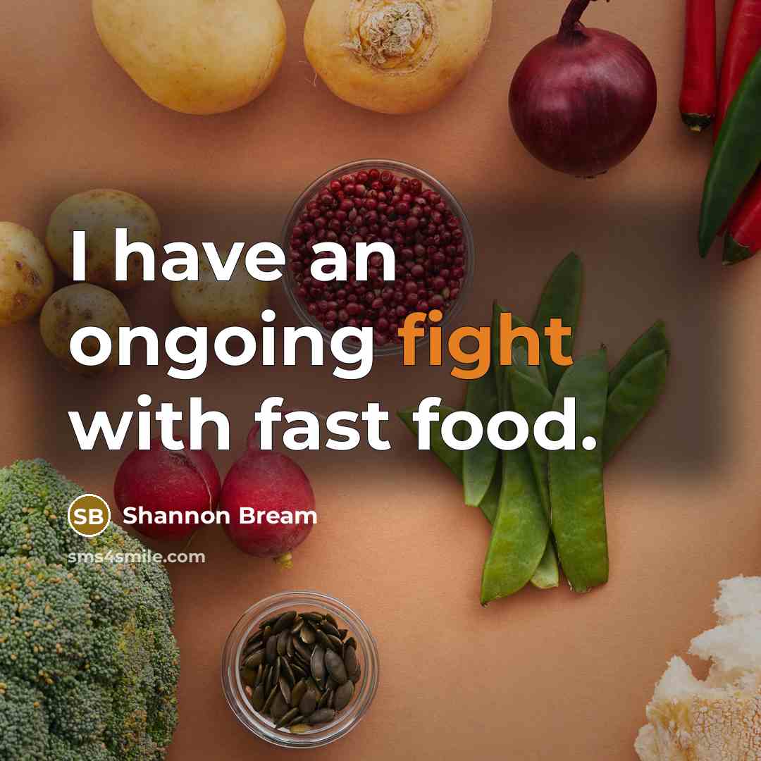“I have an ongoing fight with fast food.…” quote by Shannon Bream