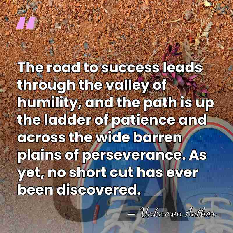 The road to success leads through the valley of humility, and the&hellip; - Joseph F. Lamb
