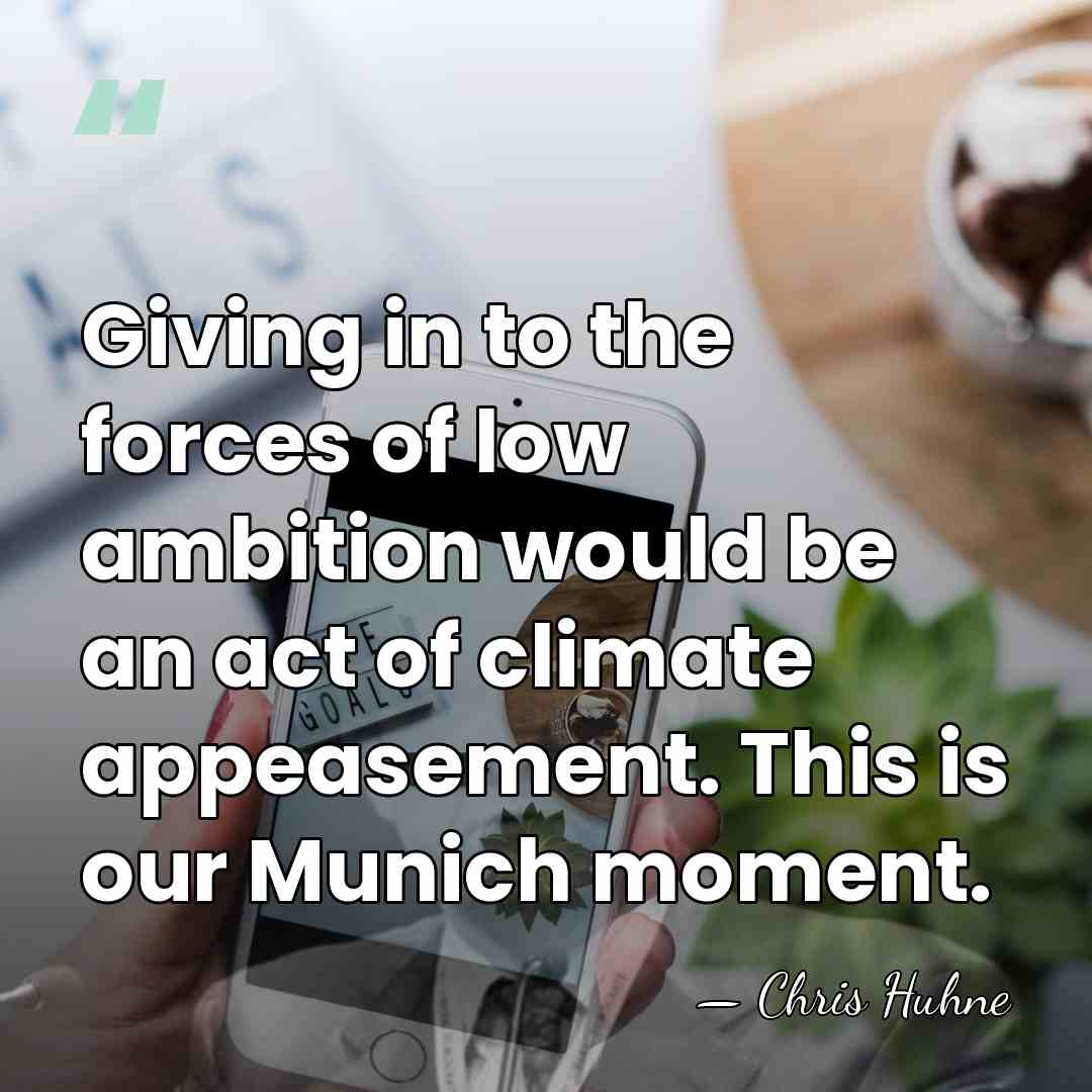 Giving in to the forces of low ambition would be an act&hellip; - Chris Huhne
