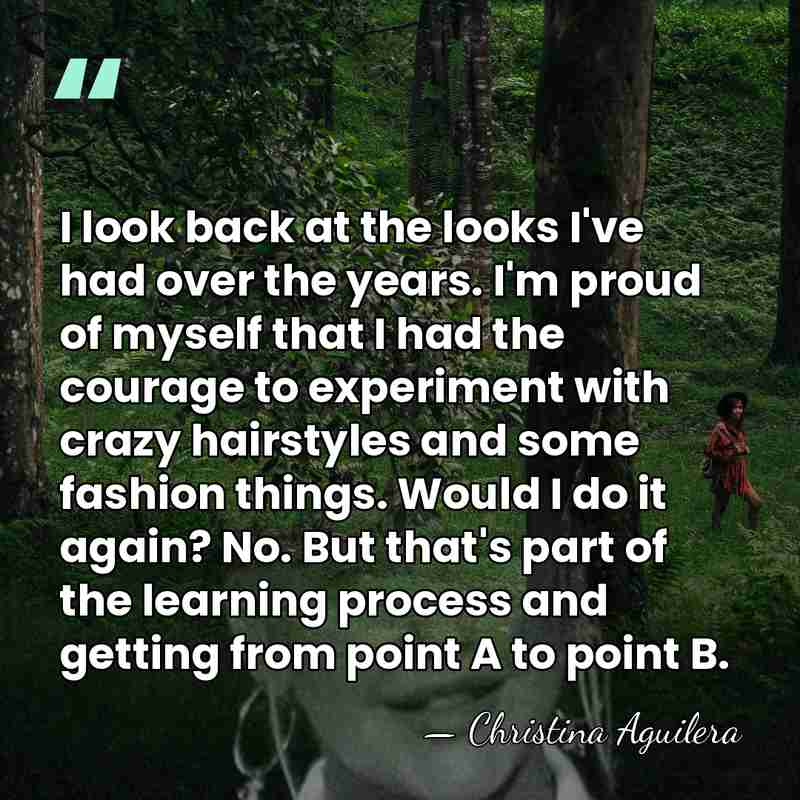 I look back at the looks I've had over the years. I'm&hellip; - Christina Aguilera