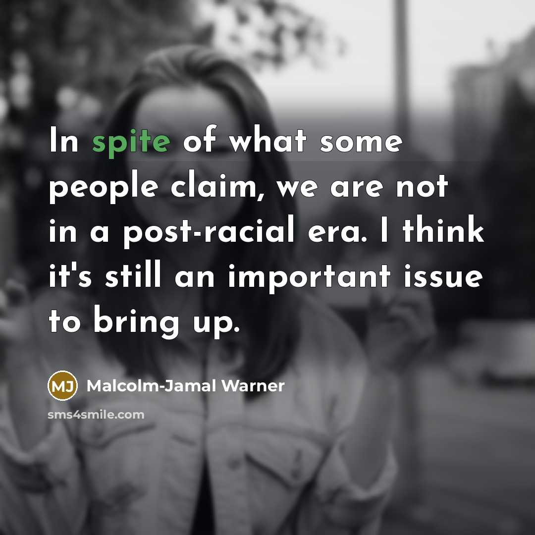 “In spite of what some people claim, we are not…” quote by Malcolm-Jamal Warner