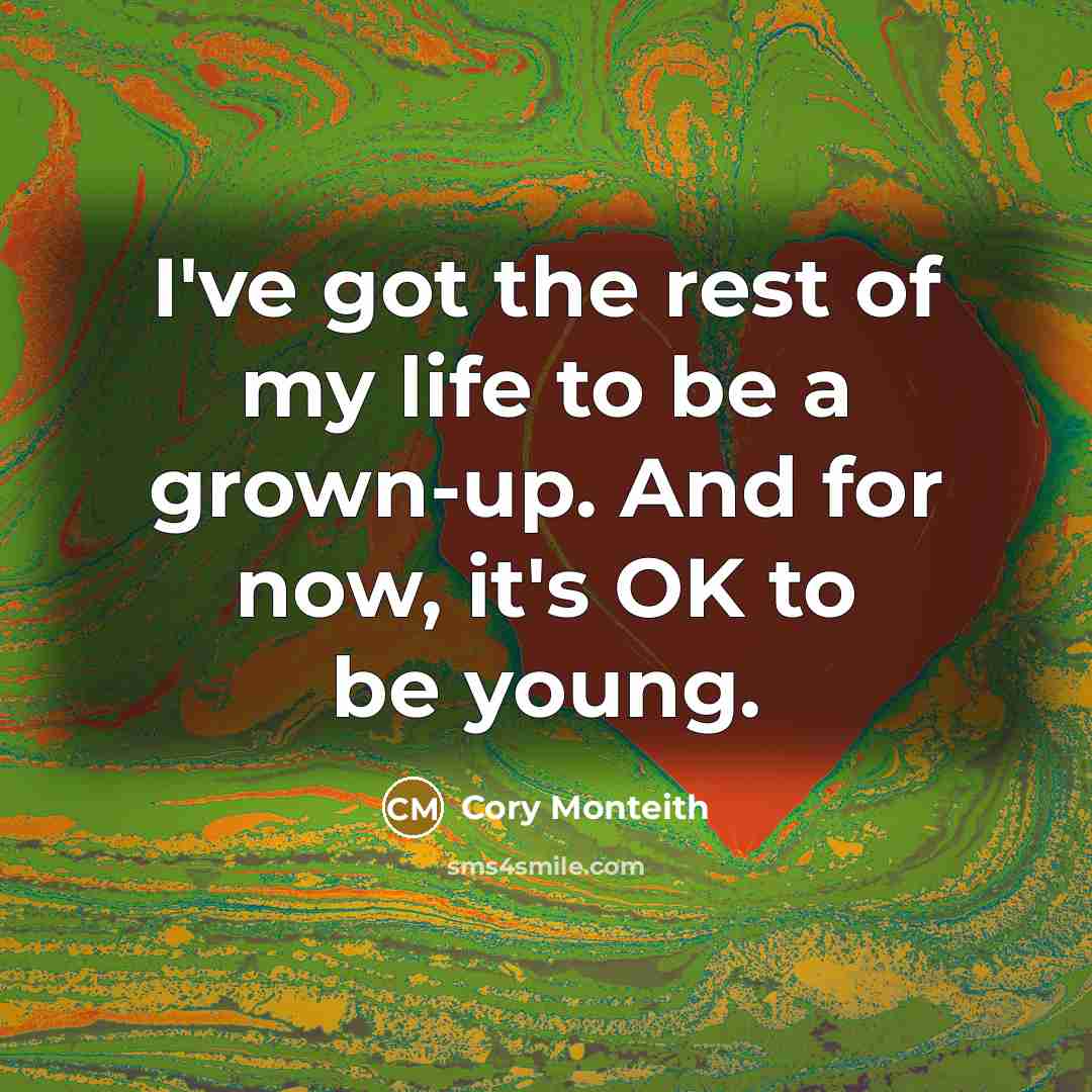 “I've got the rest of my life to be a…” quote by Cory Monteith