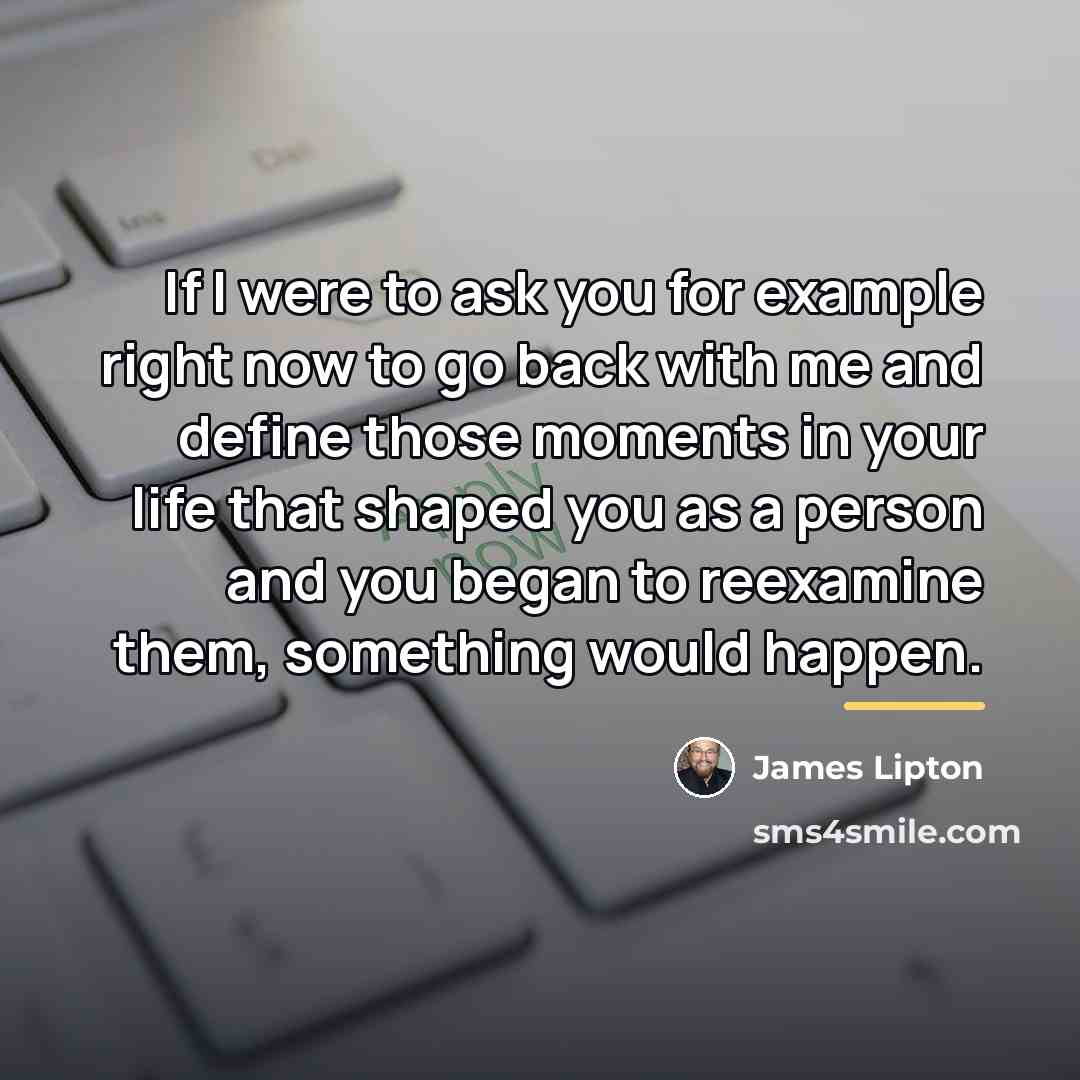 “If I were to ask you for example right now…” quote by James Lipton