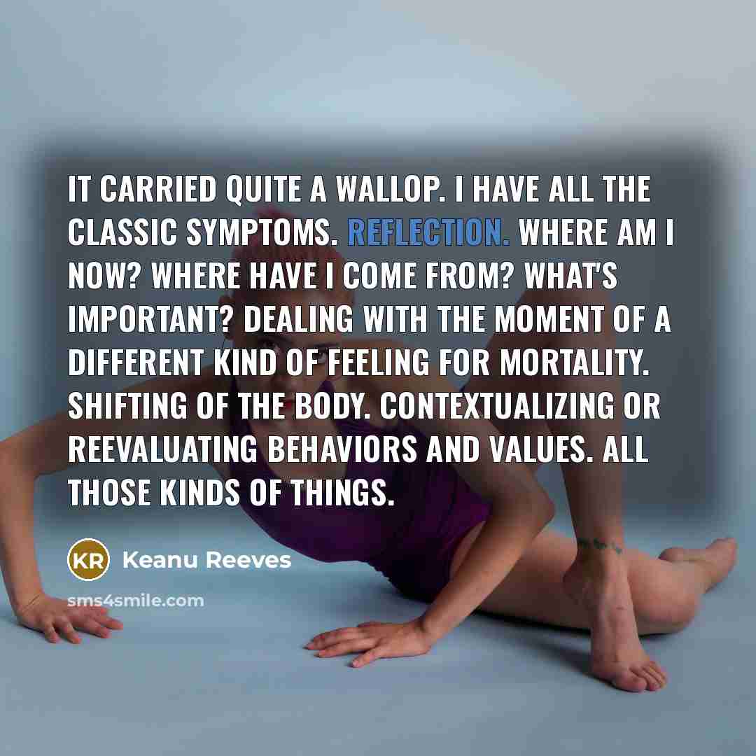 “It carried quite a wallop. I have all the classic…” quote by Keanu Reeves