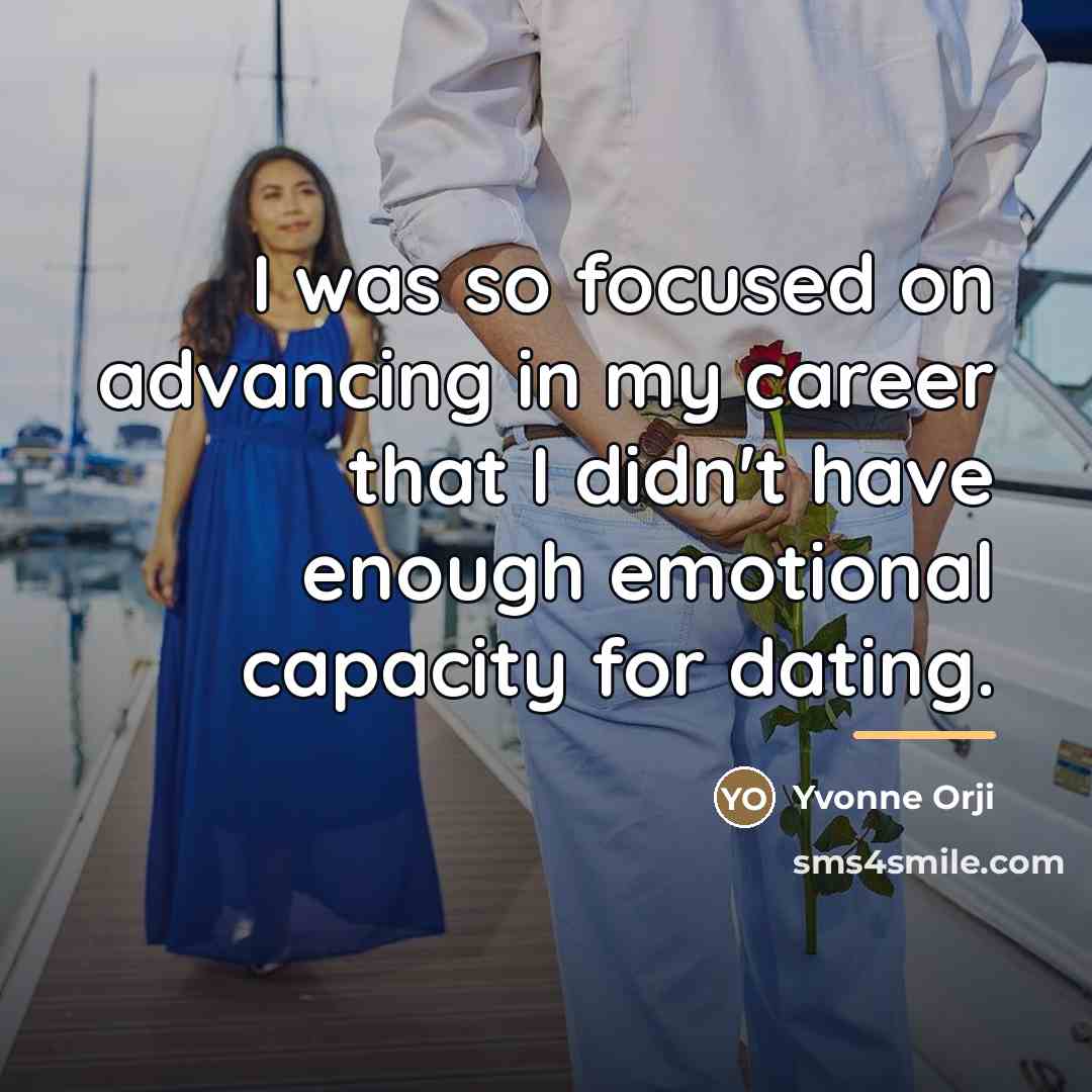 “I was so focused on advancing in my career that…” quote by Yvonne Orji