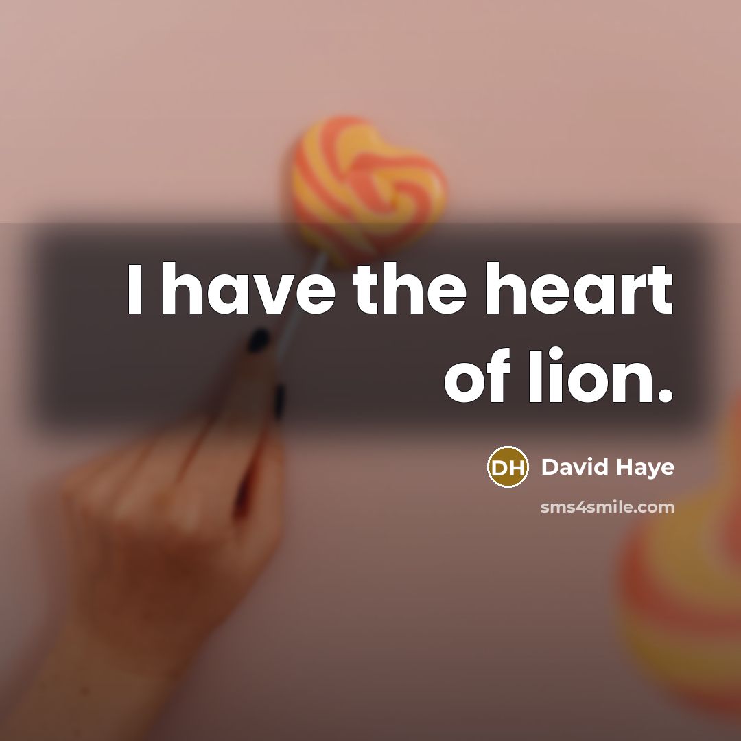 “I have the heart of lion.…” quote by David Haye