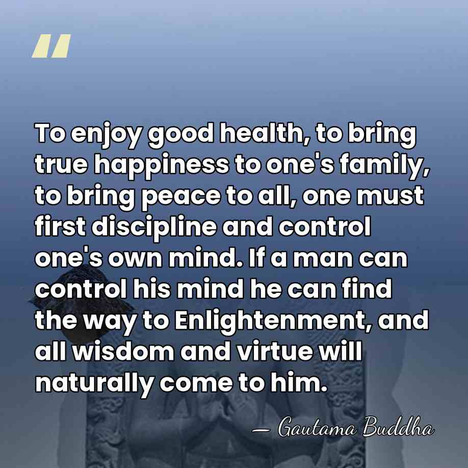 To enjoy good health, to bring true happiness to one's family, to&hellip; - Gautama Buddha