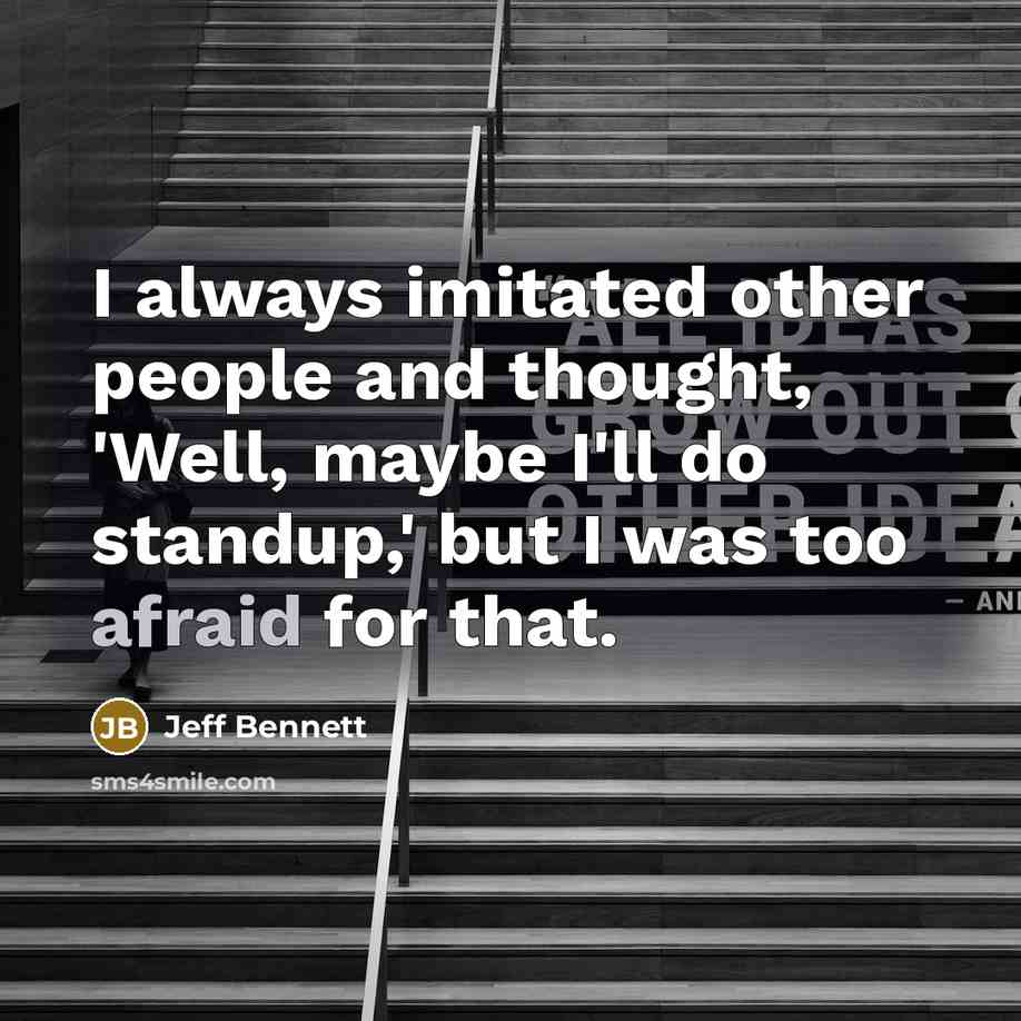 “I always imitated other people and thought, 'Well, maybe I'll…” quote by Jeff Bennett