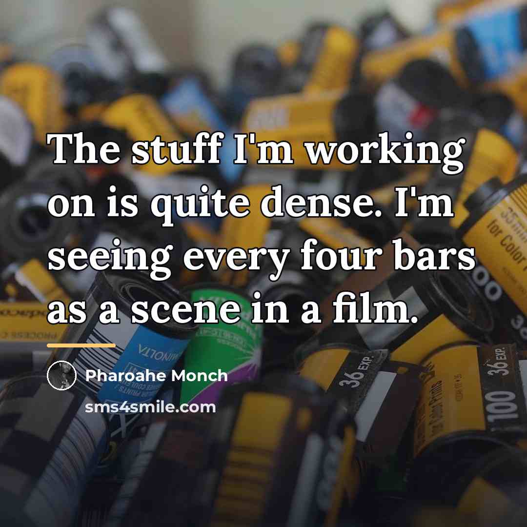 “The stuff I'm working on is quite dense. I'm seeing…” quote by Pharoahe Monch