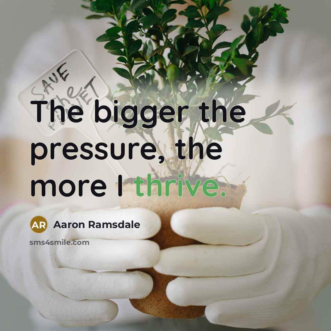 “The bigger the pressure, the more I thrive.…” quote by Aaron Ramsdale