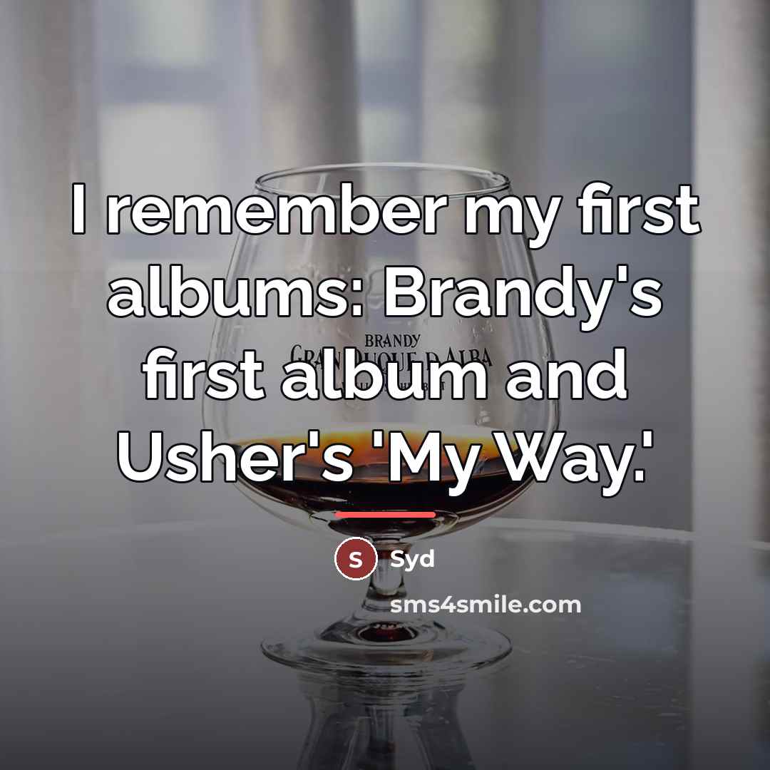 “I remember my first albums: Brandy's first album and Usher's…” quote by Syd