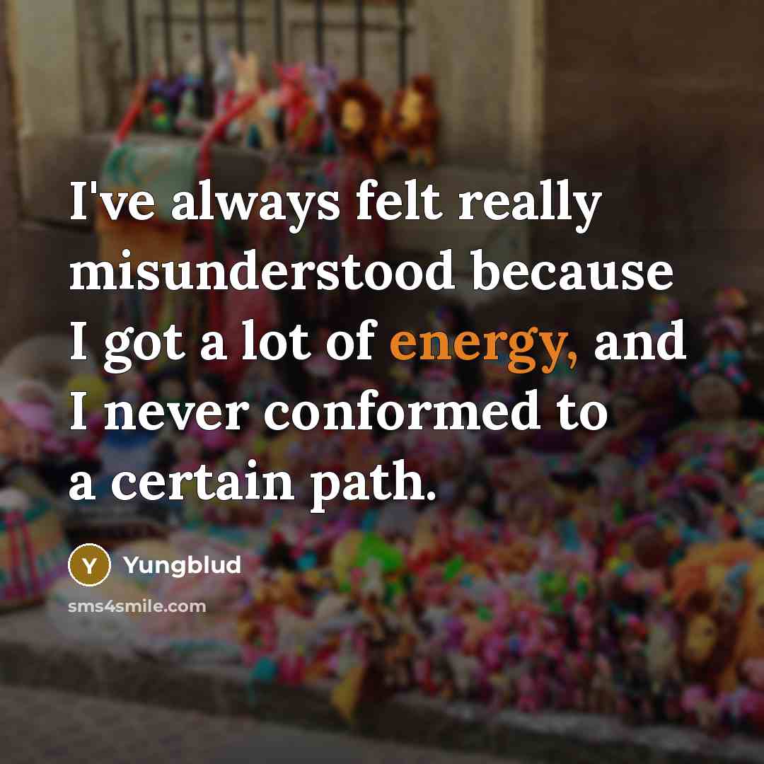 “I've always felt really misunderstood because I got a lot…” quote by Yungblud