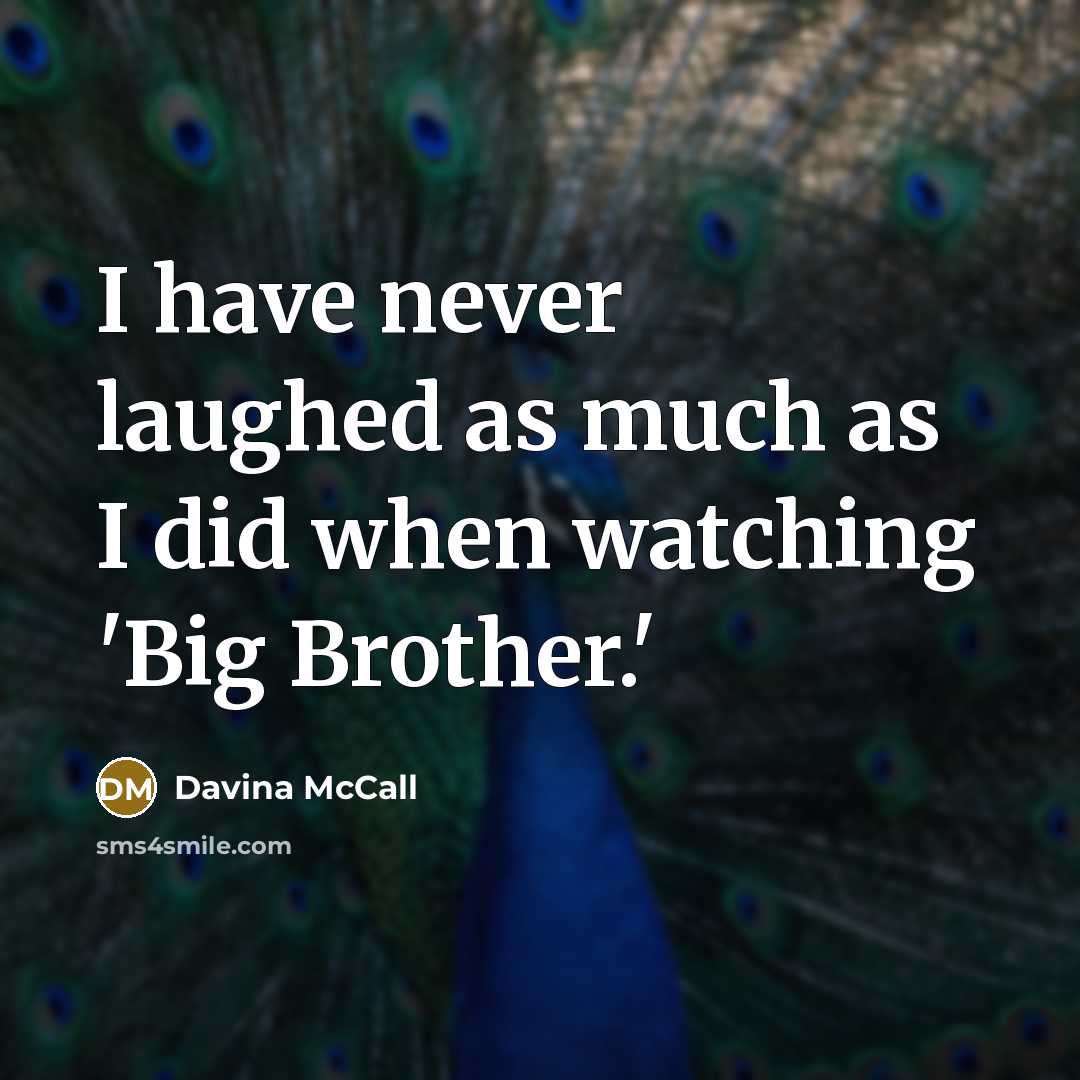 “I have never laughed as much as I did when…” quote by Davina McCall
