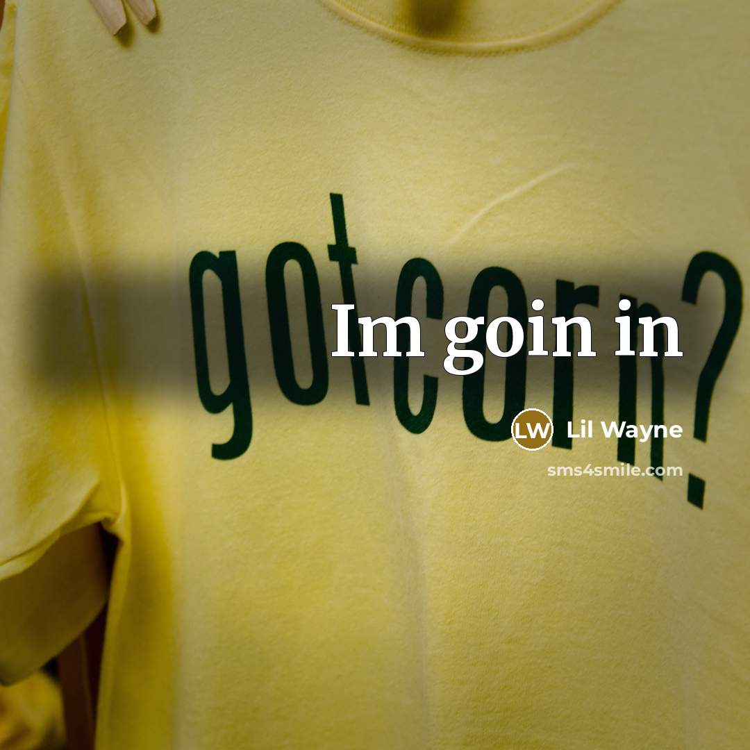 “Im goin in…” quote by Lil Wayne
