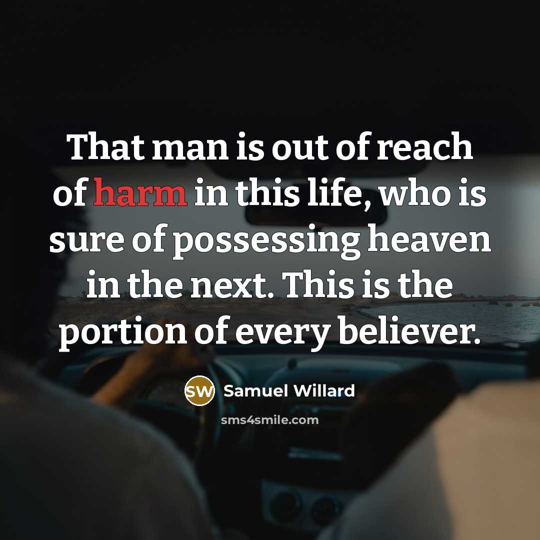 “That man is out of reach of harm in this…” quote by Samuel Willard