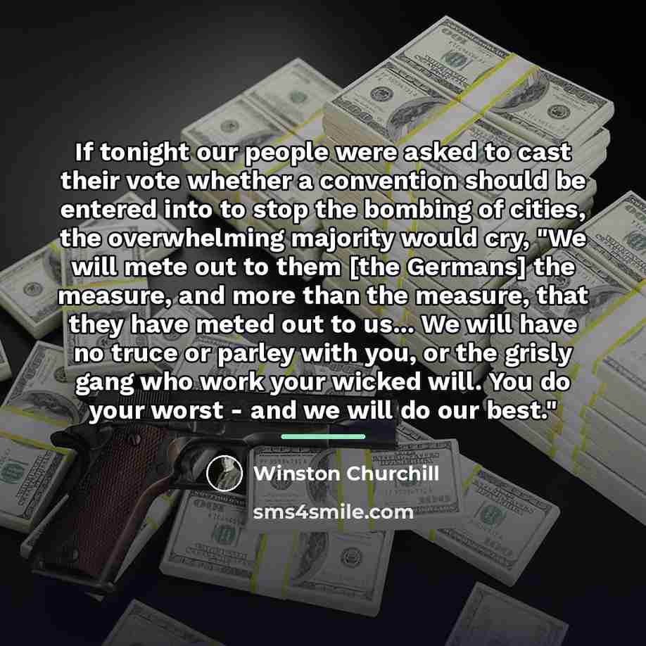 “If tonight our people were asked to cast their vote…” quote by Winston Churchill