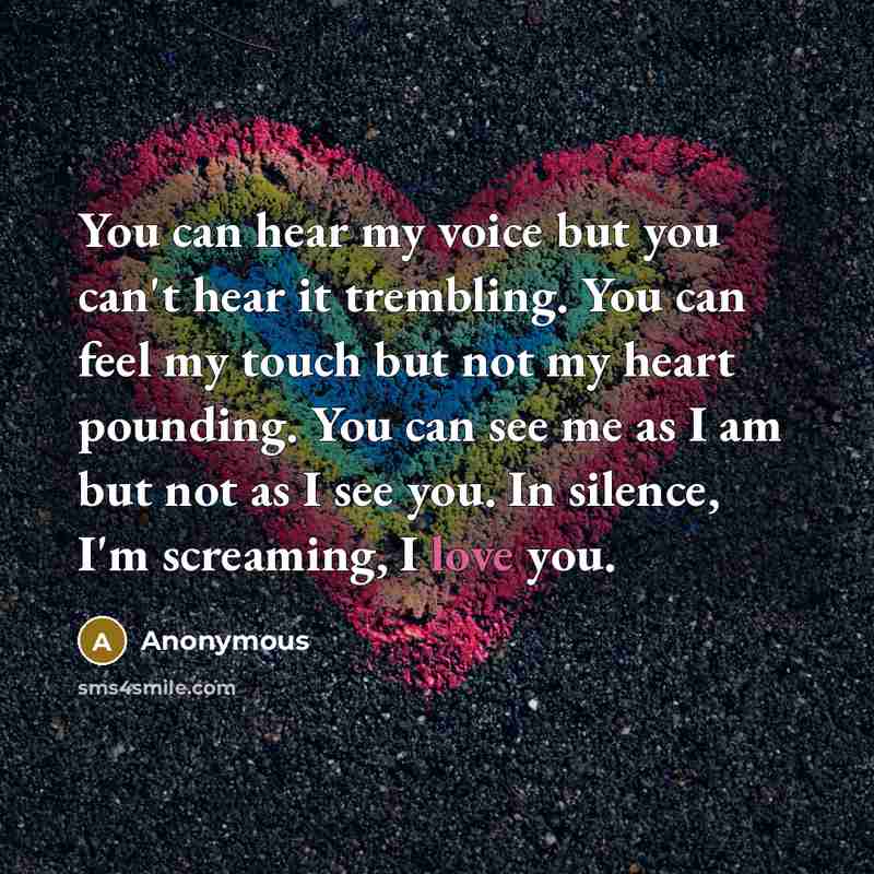 “You can hear my voice but you can't hear it…” quote by Anonymous