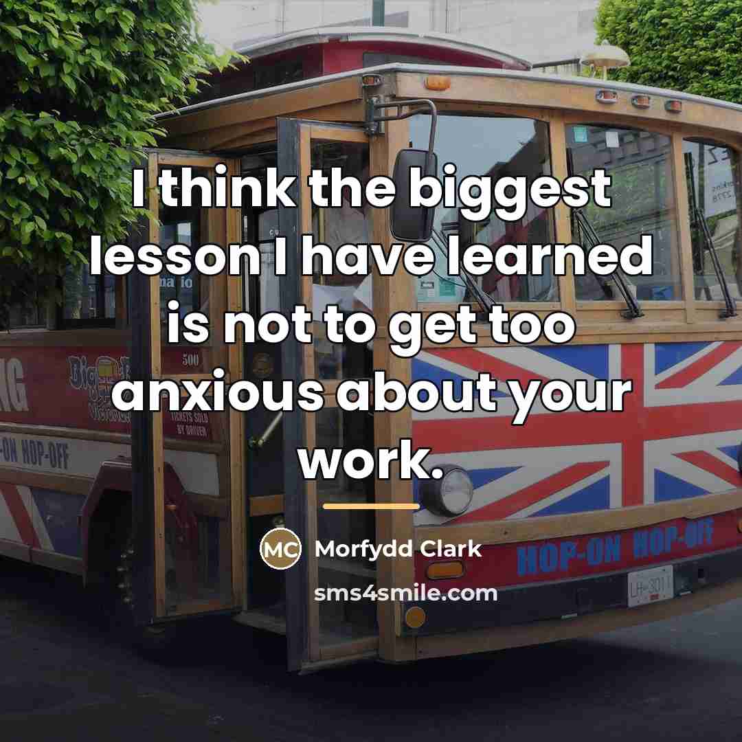 “I think the biggest lesson I have learned is not…” quote by Morfydd Clark