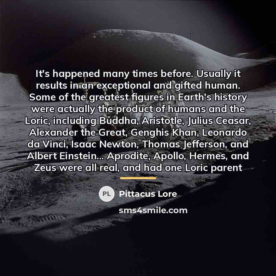 “It's happened many times before. Usually it results in an…” quote by Pittacus Lore