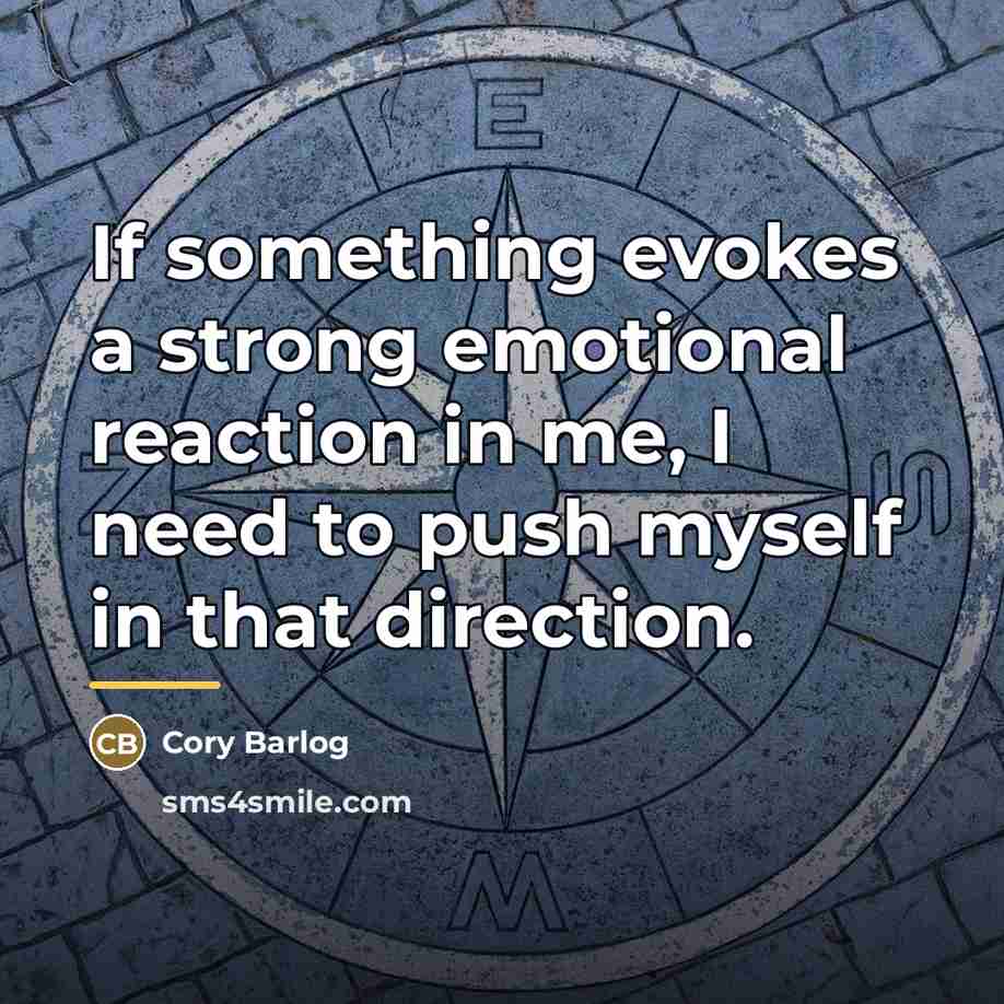 “If something evokes a strong emotional reaction in me, I…” quote by Cory Barlog