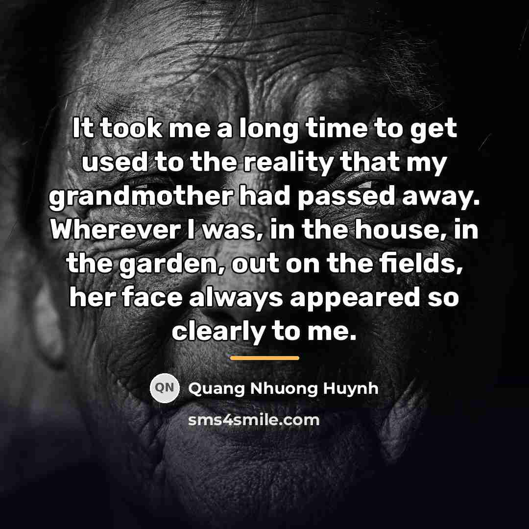“It took me a long time to get used to…” quote by Quang Nhuong Huynh